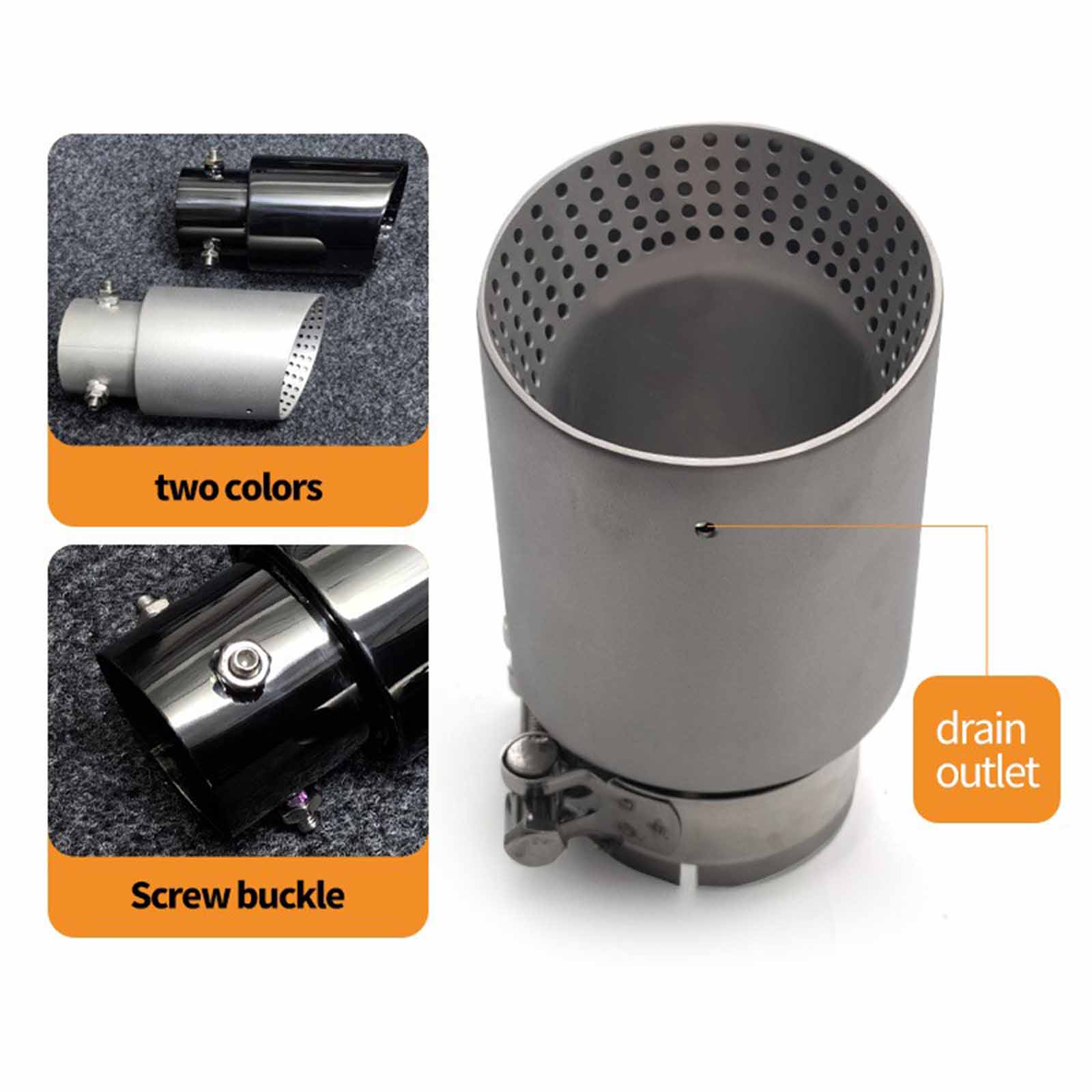Stainless Mesh Band - Embouts universels en maille d'acier inoxydable,