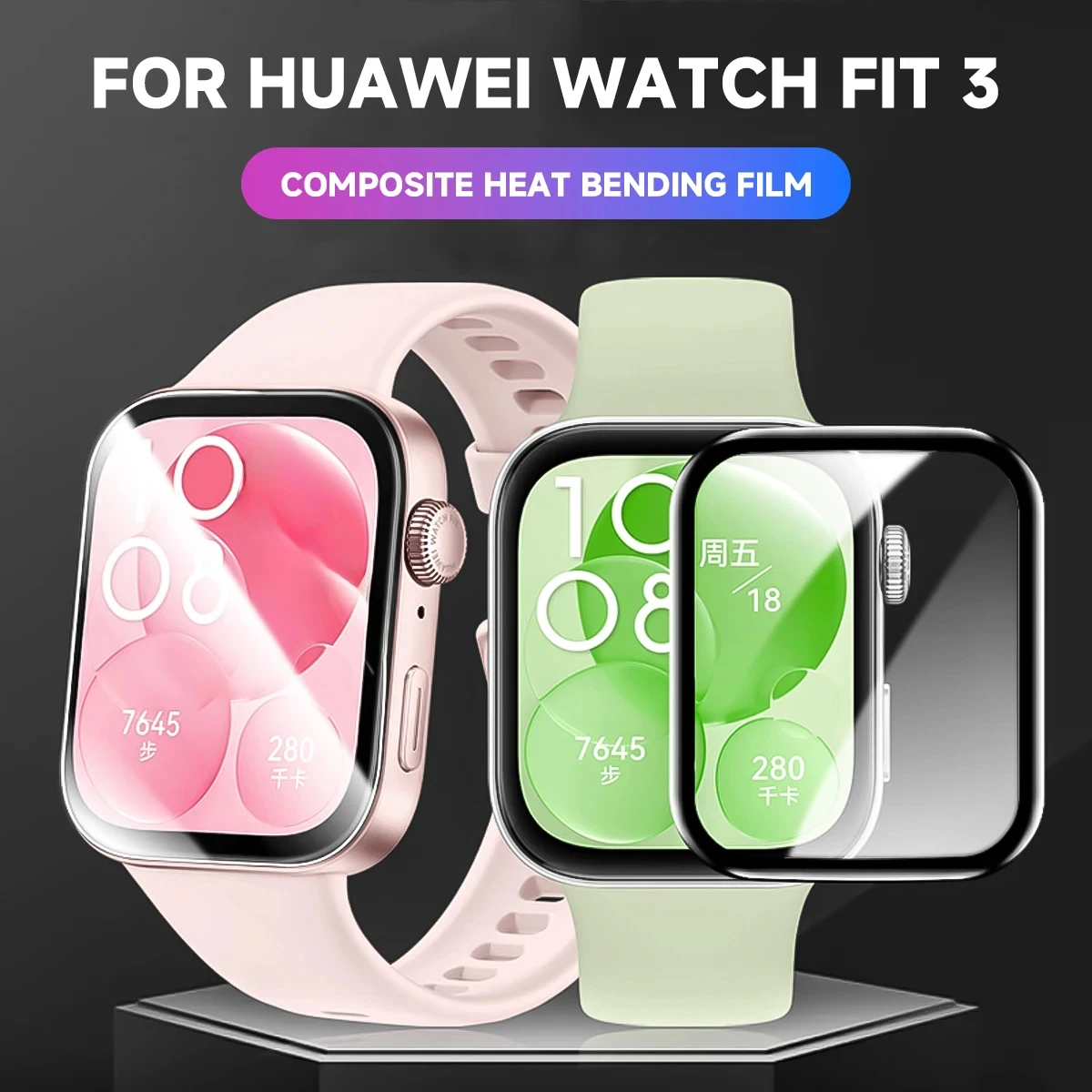 Huawei Smartwatch Accessories - Protecteur d'écran 3D pour Huawei Watch