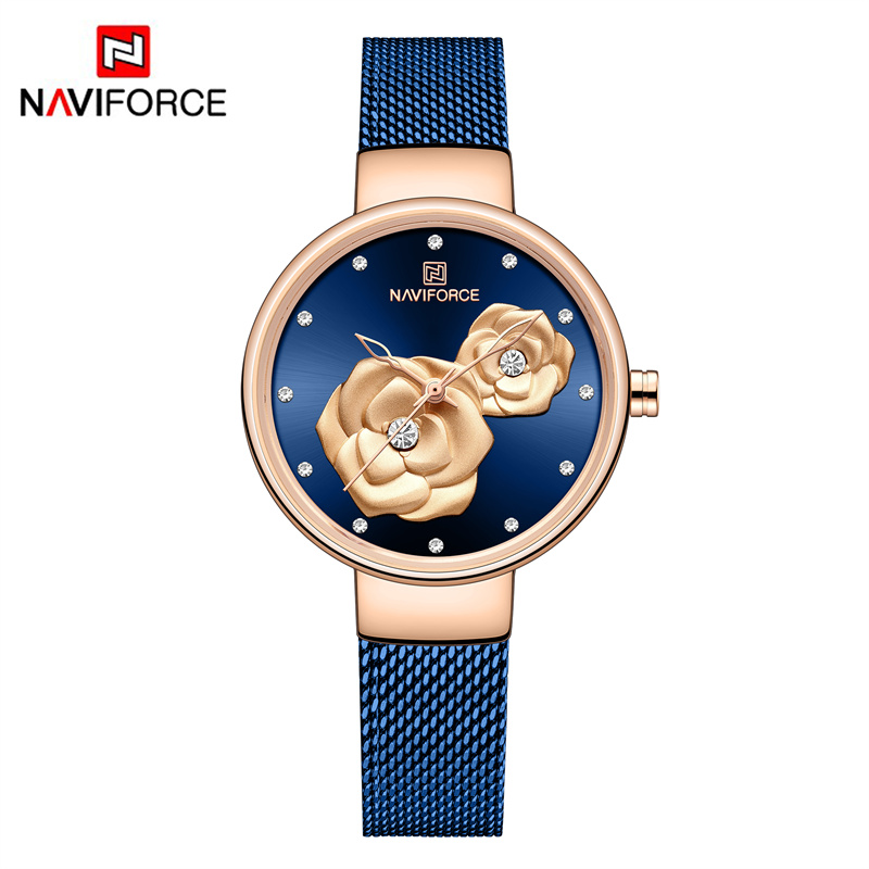 Stainless Mesh Band - NAVIFORCE ensemble de montre pour femme