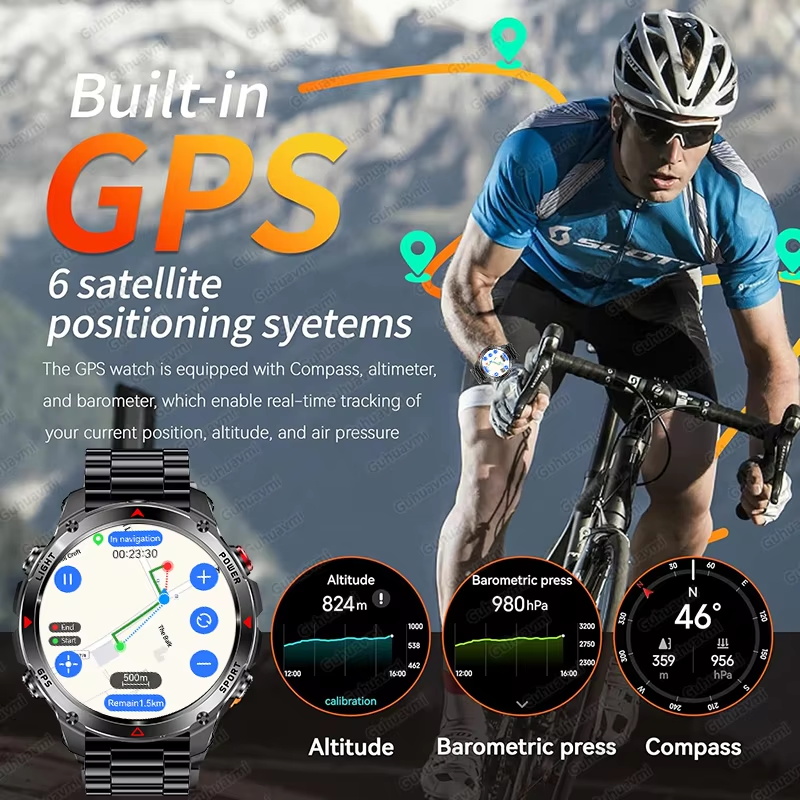 Montre connectée militaire 540 - Android Smartwatch Accessories avis et prix