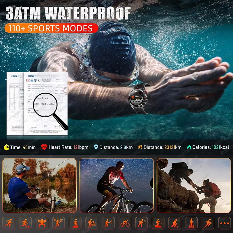 Montre connectée militaire 540 - Android Smartwatch Accessories avis et prix