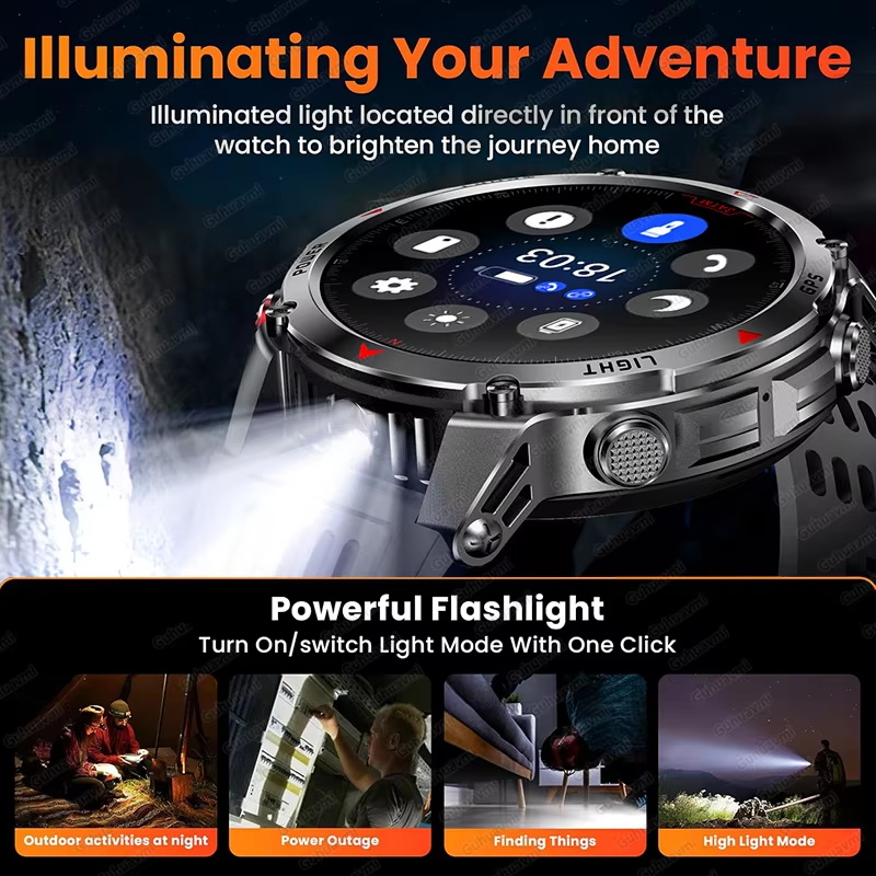 Montre connectée militaire 540 - Android Smartwatch Accessories avis et prix